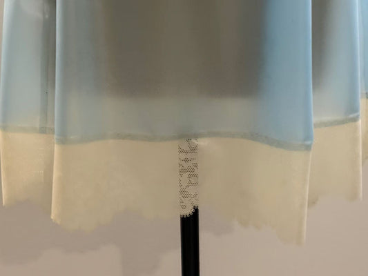 Pale-blue Transparent Latex Mini Dress