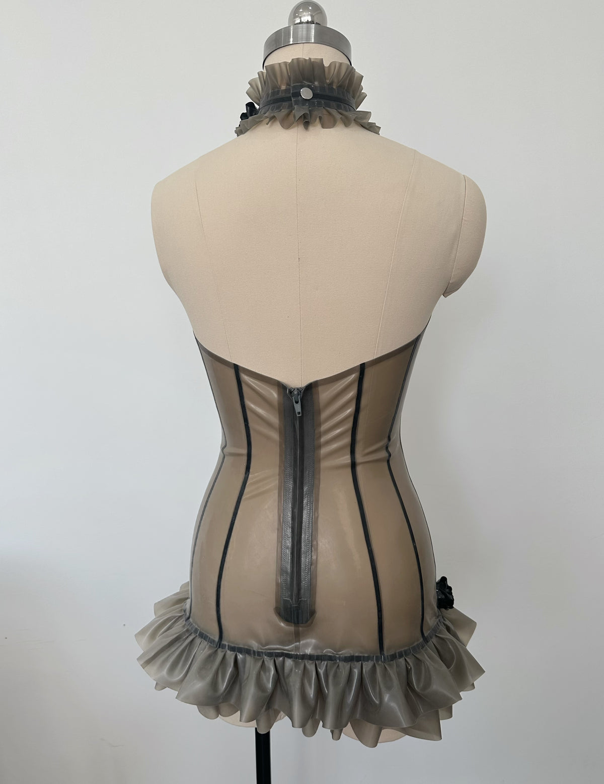 “Funeral Rose” Latex Mini Dress