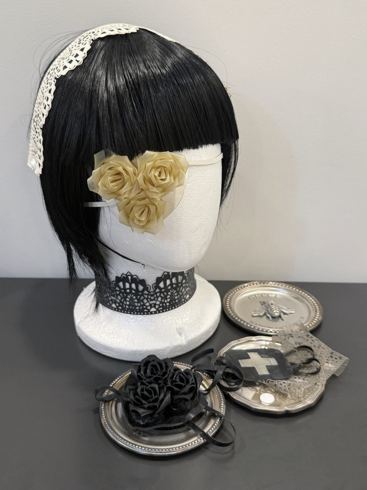 Handmade Latex Rose Eypatch