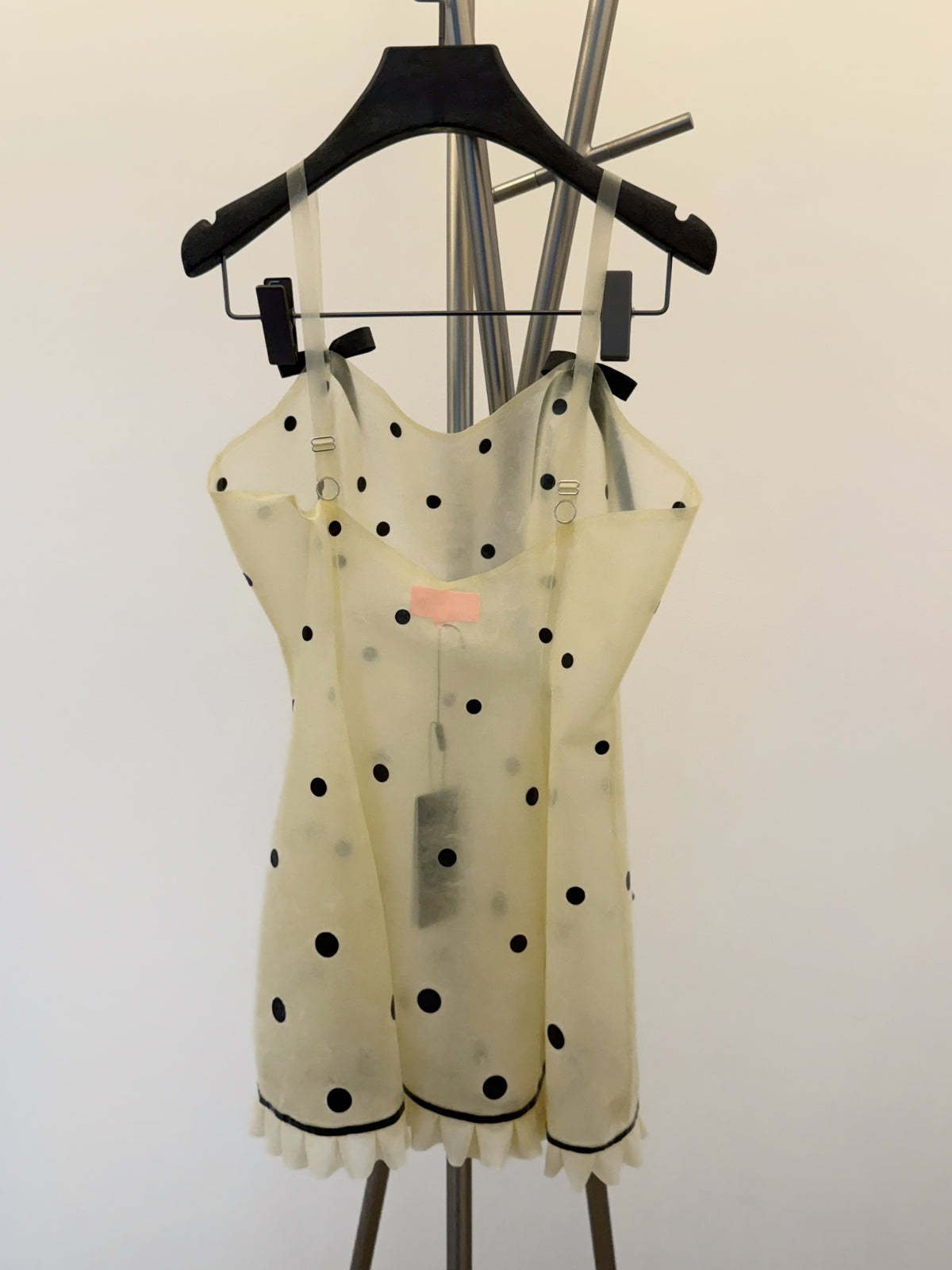 Translucent Polka Dot Latex Mini Dress