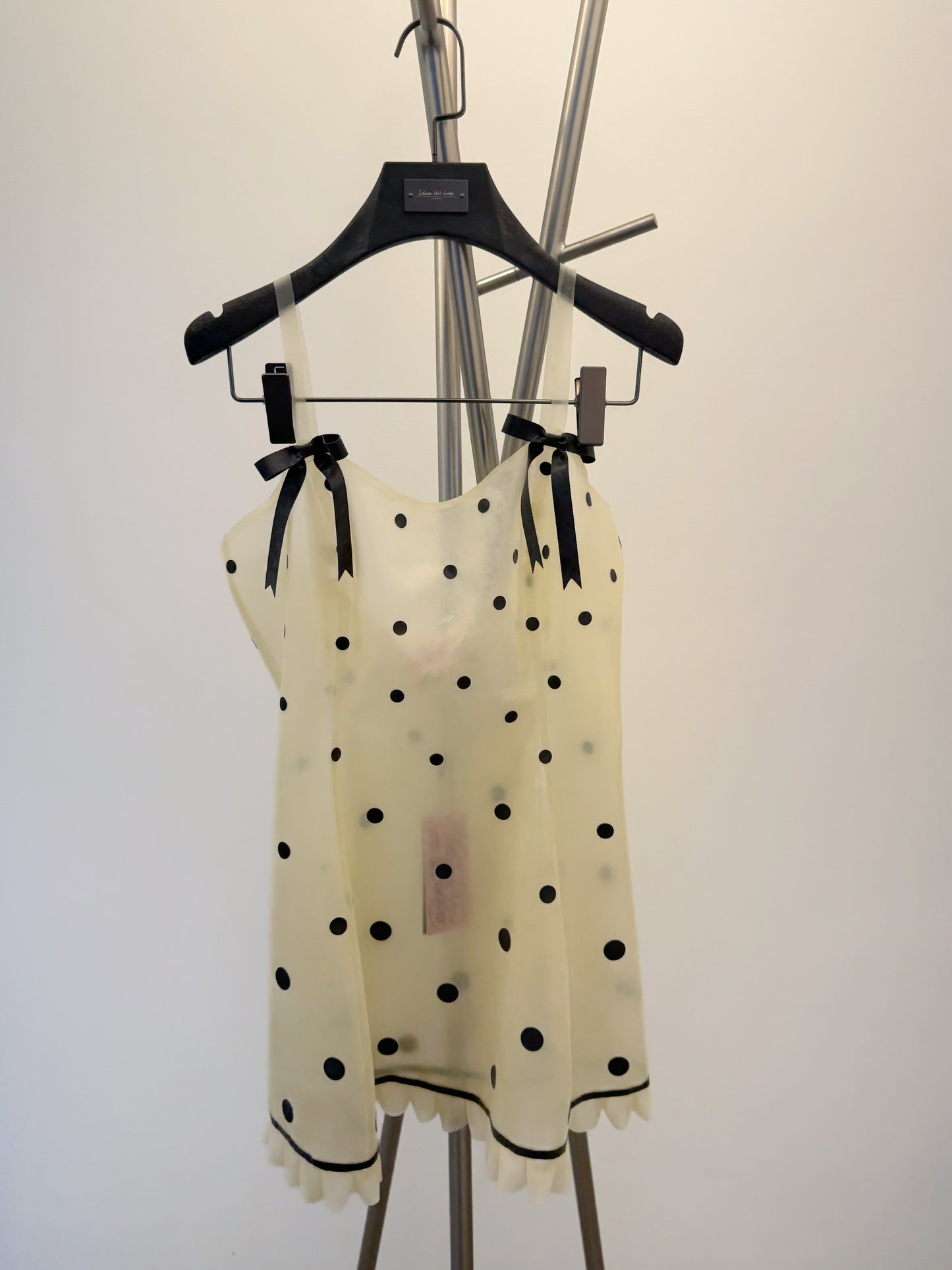 Translucent Polka Dot Latex Mini Dress