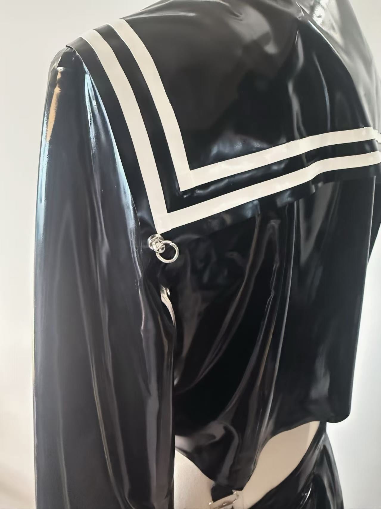Shōwa Sukeban Sailor Latex Uniform Set