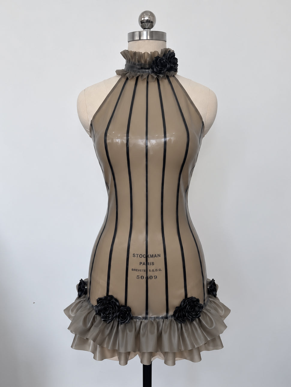 “Funeral Rose” Latex Mini Dress