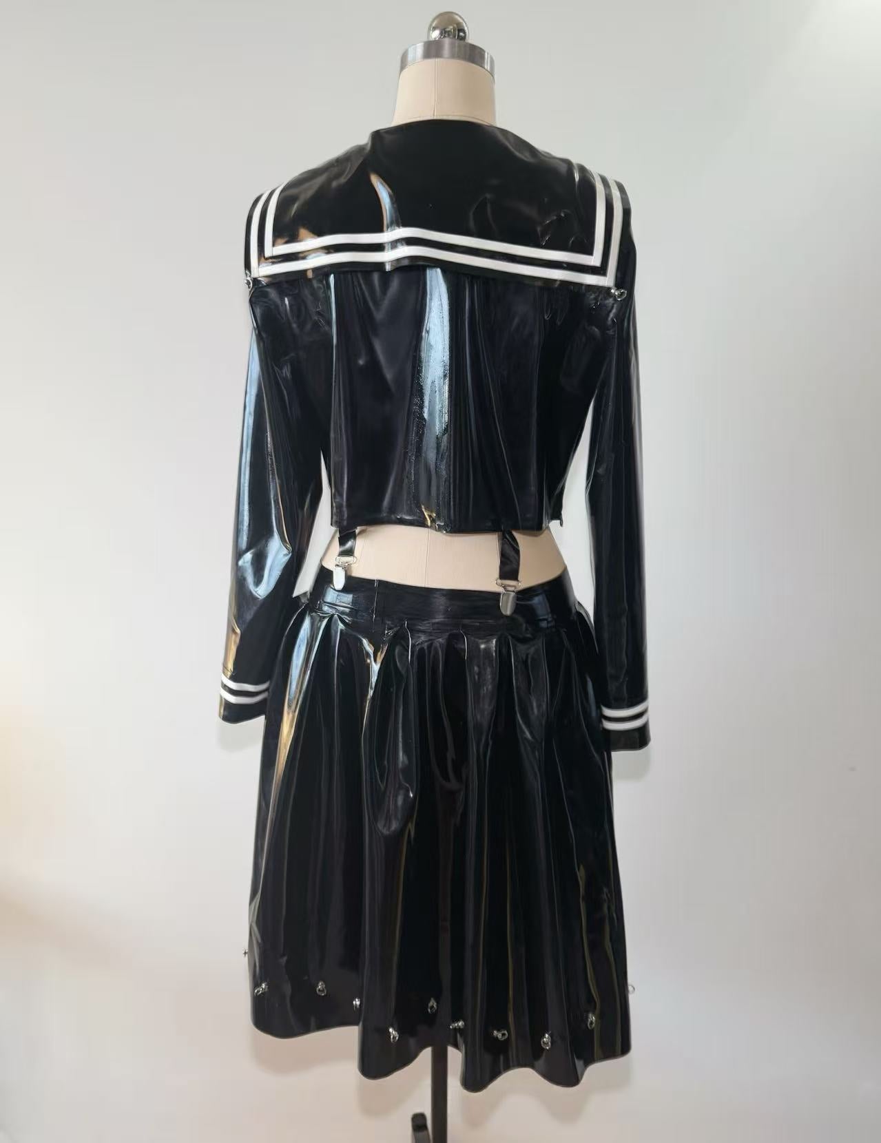 Shōwa Sukeban Sailor Latex Uniform Set