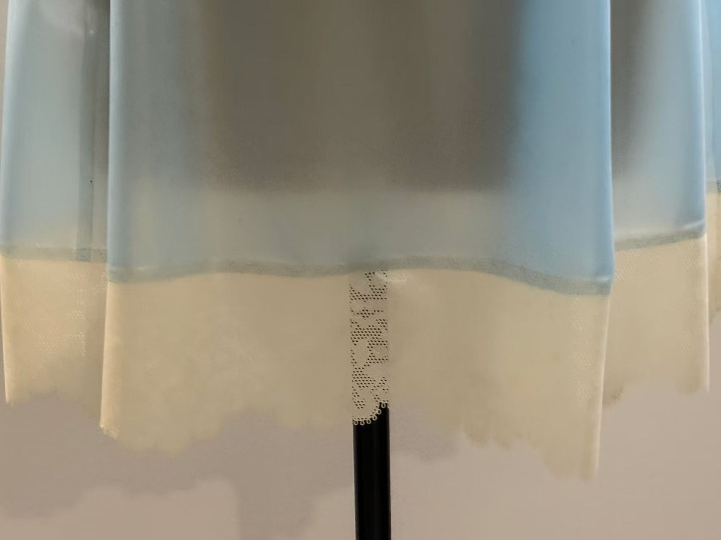 Pale-blue Transparent Latex Mini Dress