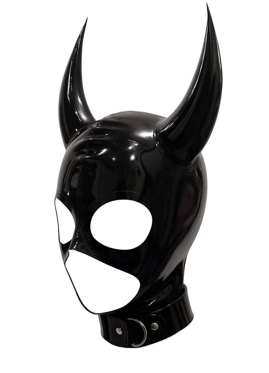 Devil Horn Inflatable Latex Mask