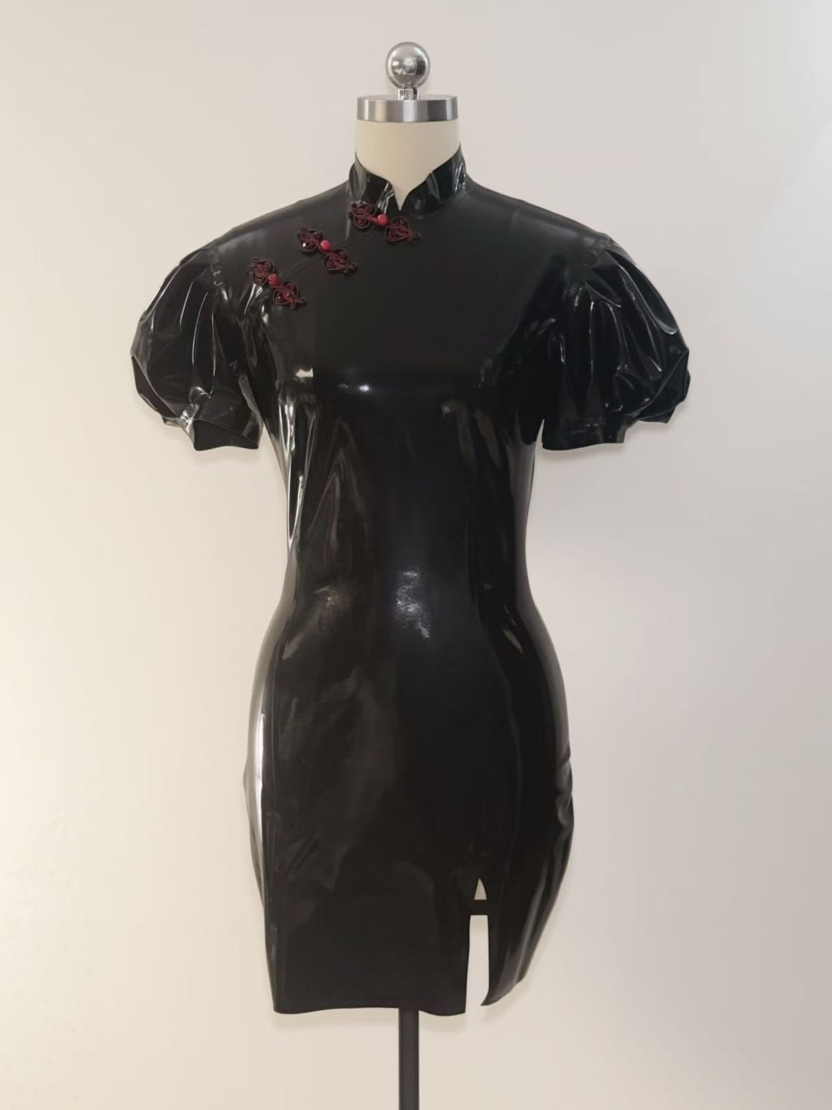 “Dark Coil” Cheongsam style Latex Dress